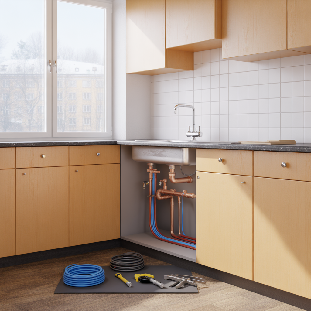 omdragning av vattenror i kok prisexempel och faktorer 2026